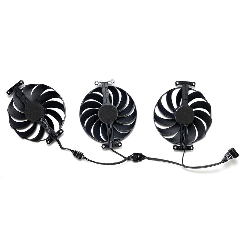 LTANDBR مروحة تبريد بديلة 95MM T129215SU لـ ASUS ROG Strix GeForce RTX 3060 Ti 3070 3080 3090 Ti بطاقة الفيديو الرسومية CF1010U12S T129215BU (Fan-A) - Image 4